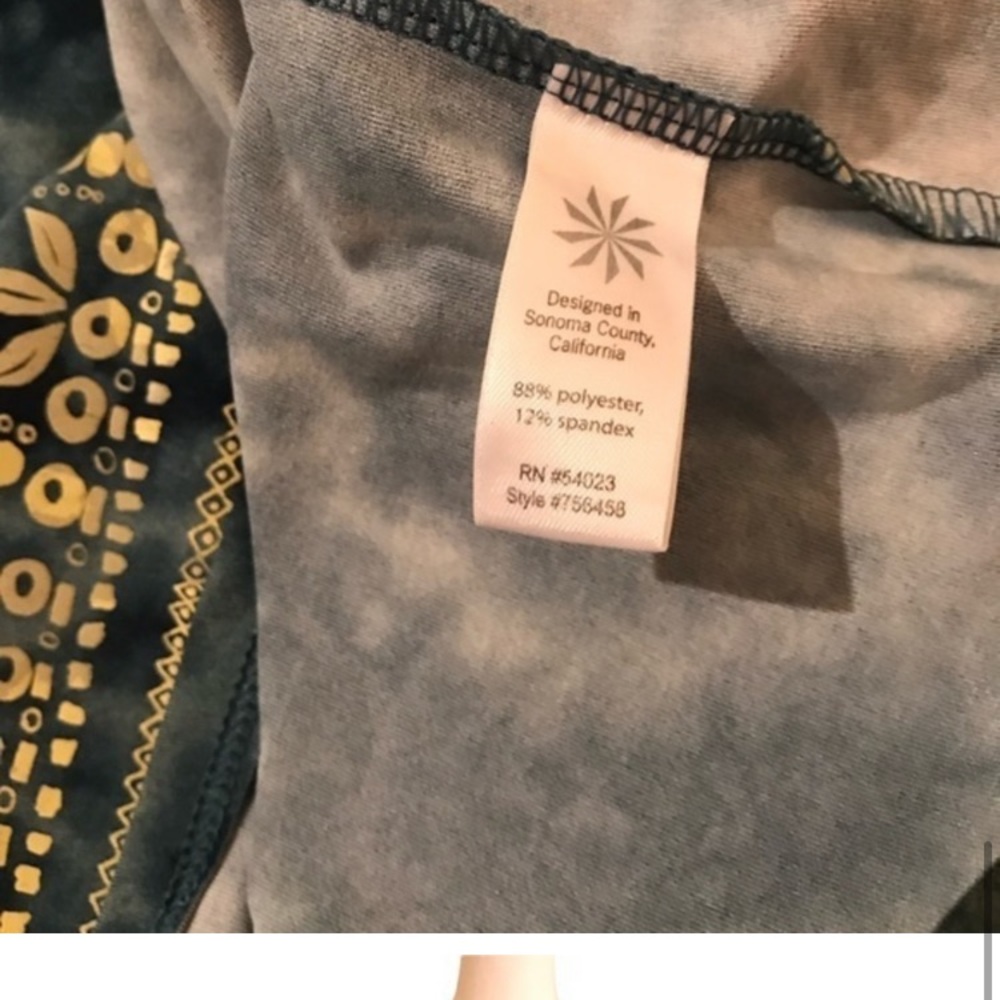 Athleta Nectar Tattoo Mottle Dye faux wrap dress - Picture 9 of 9